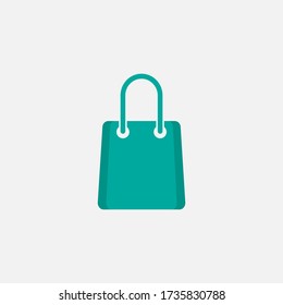 Borde de la bolsa de compras. ilustración de diseño de iconos simple y moderno.