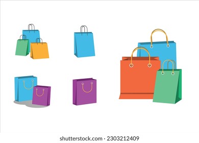 Shopping Bag Packaging Illustration Vector