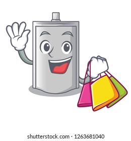 Shopping bag packaging snack on a mascot