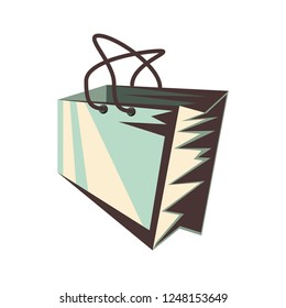 shopping bag paper icon