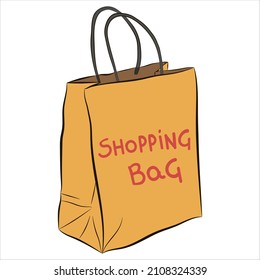 Shopping bag Paper pocket vector