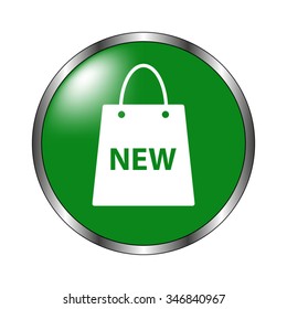 Shopping bag - paper vector icon