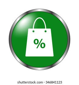 Shopping bag - paper vector icon