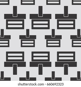 Shopping bag pattern isolated in flat style.Vector illustration.
