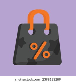 A shopping Bag with percent sign