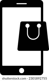 shopping bag phone shopping bag buy Glyph