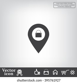 Shopping bag pin