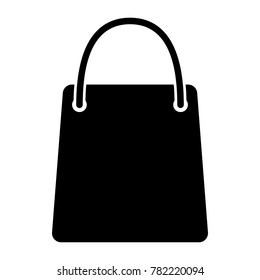 Shopping Bag Pixel Perfect Vector Silhouette Icon 48x48 Ready for 24x24 Grid for Web Graphics and Apps. Simple Minimal Pictogram