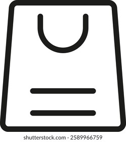 A shopping bag is a portable container used for carrying purchased goods, typically made of paper, plastic, or fabric, designed to hold items securely while offering convenience for shoppers.