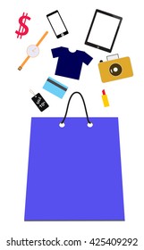 Shopping bag with purchase