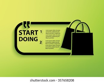 
Shopping bag Quotation Mark Speech Bubble,design