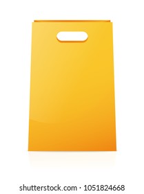 Shopping bag, realistic vector illustration
