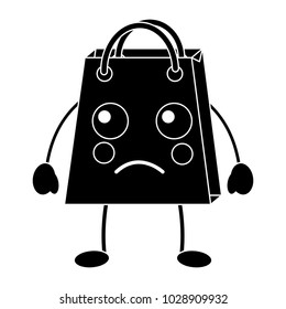 shopping bag sad emoji icon image 