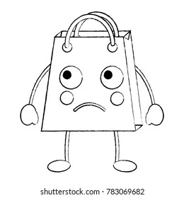 shopping bag sad emoji icon image 