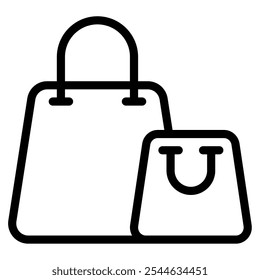 Shopping Bag sales marketing icon illustration