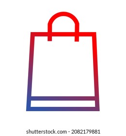 diseño visual de la ilustración de la bolsa de compras