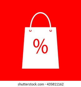 Shopping bag sign
