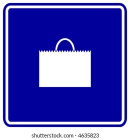 shopping bag sign