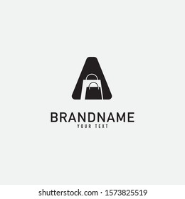 Shopping Bag Simple and clear logo design fully vector editable