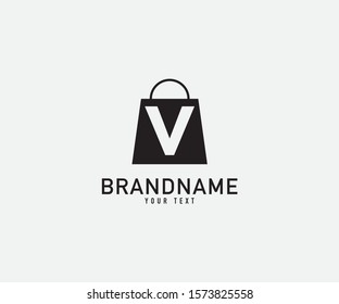 Shopping Bag Simple and clear logo design fully vector editable