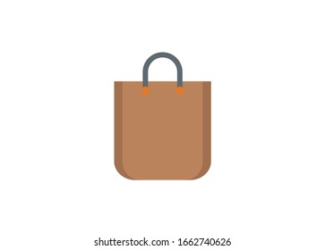 Shopping bag. Simple flat illustration.