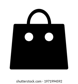 Shopping bag simple isolated icon for apps and websites