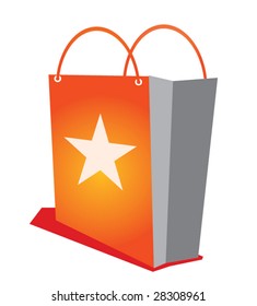 Shopping bag with star