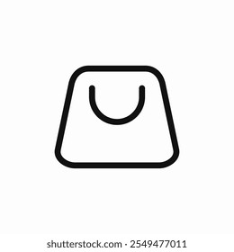 shopping bag store icon sign vector