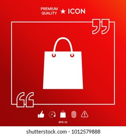 Shopping bag symbol