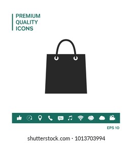 Shopping bag symbol
