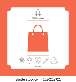 Shopping bag symbol