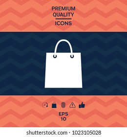 Shopping bag symbol