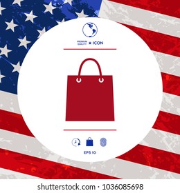 Shopping bag symbol