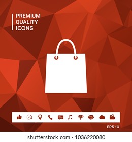 Shopping bag symbol