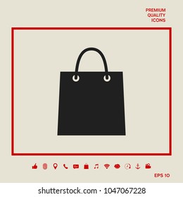 Shopping bag symbol
