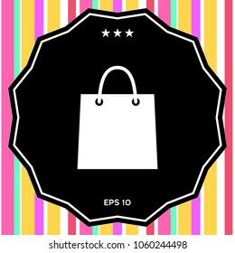 Shopping bag symbol