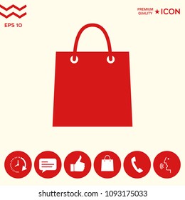 Shopping bag symbol