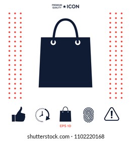 Shopping bag symbol