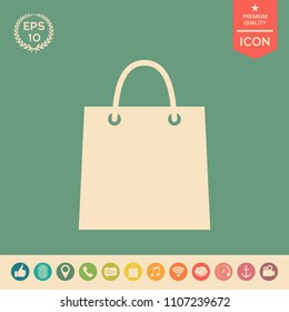 Shopping bag symbol