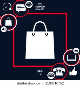 Shopping bag symbol