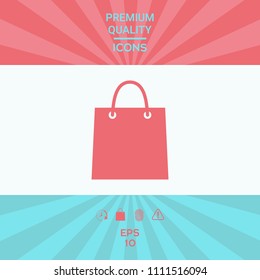 Shopping bag symbol