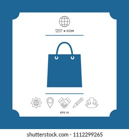Shopping bag symbol