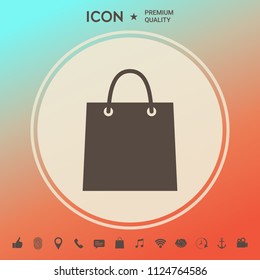 Shopping bag symbol
