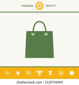Shopping bag symbol