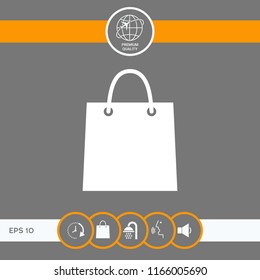 Shopping bag symbol