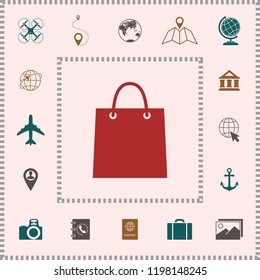 Shopping bag symbol