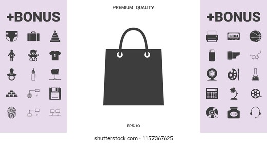 Shopping bag symbol - graphic elements for your design