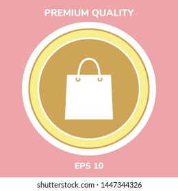 Shopping bag symbol. Graphic elements for your design