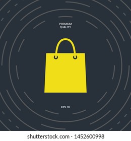 Shopping bag symbol. Graphic elements for your design