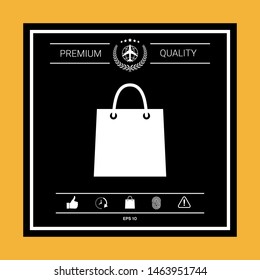Shopping bag symbol. Graphic elements for your design